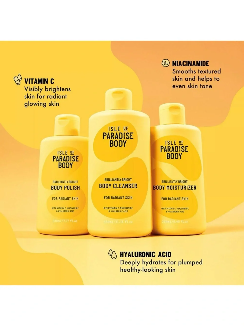 Isle of Paradise Body Brilliantly Bright Body Wash 11.15oz